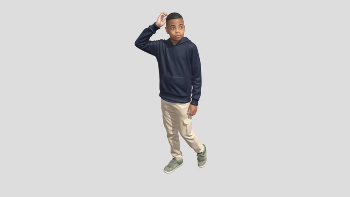 Casual Contemplation Boy – Modèle 3D gratuit STL