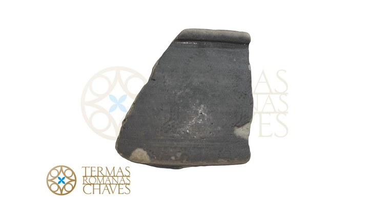 Fragmento de terra sigillata tardía 3D Model