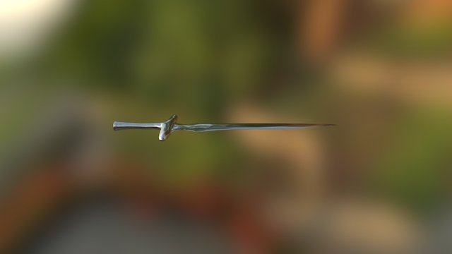 Sword Untexted 3D Model
