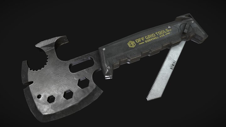 Off Grid Tools™ Survival Axe 3D Model