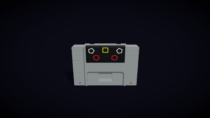 SNES Cartridge - Odious Rush 3D Model