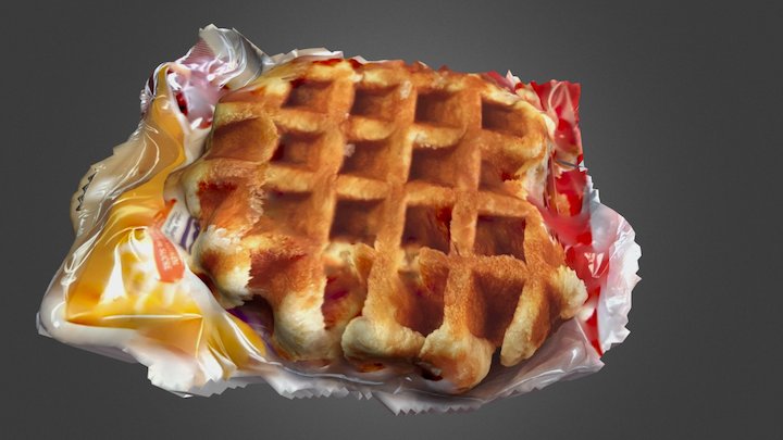 Sugar waffle 3D Model