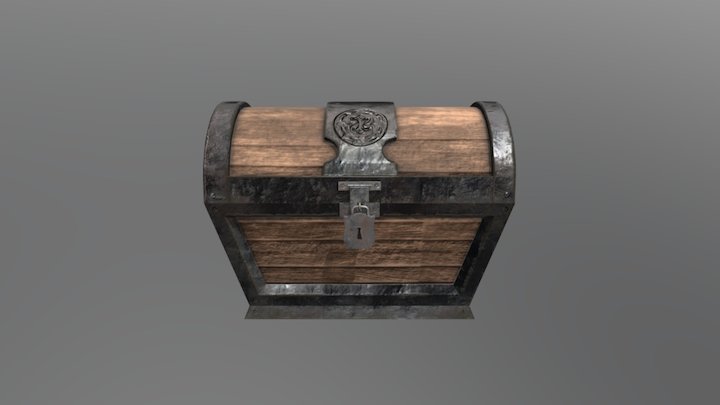 Fantasy Chest 3D Model