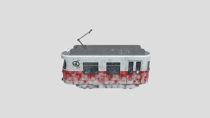 Tram 3D Model