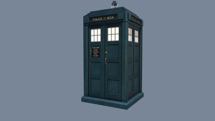2018 - Present TARDIS Exterior 3D Model