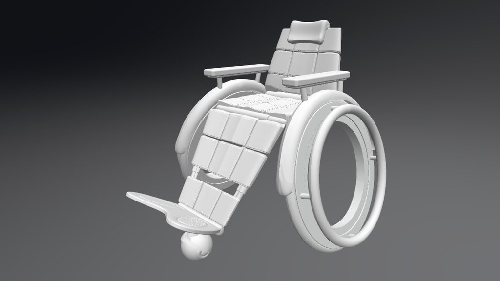 Wheelchair 3D model by SirHellsir [b0438bd] Sketchfab