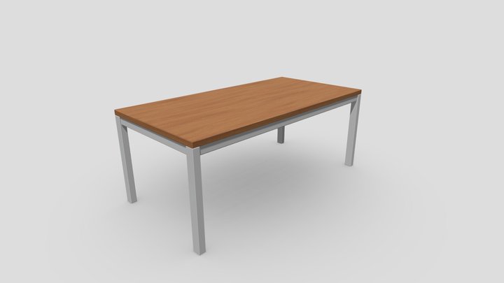 Simple office table 3D Model