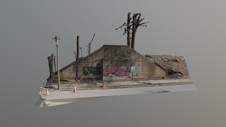 Graffiti Wall - Reality Capture 3D Model
