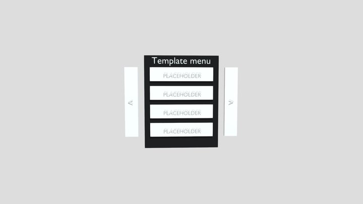 Mod menu template gorilla tag 3D Model
