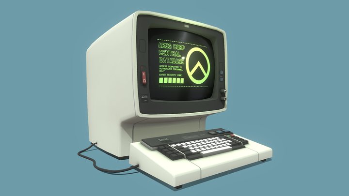 IBM 3278 terminal 3D Model