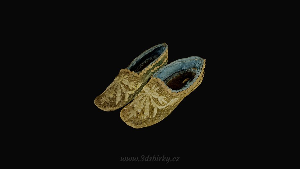 Children shoes / Dětské střevíce — Sketchfab embed 3D viewer