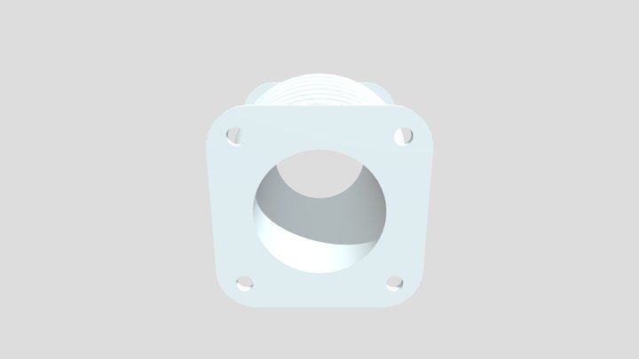 3d Engine Cylinder Part Design in SolidWorks 3D Model