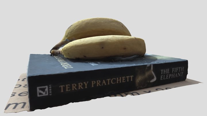 Banana & Book – Free 3D Model STL