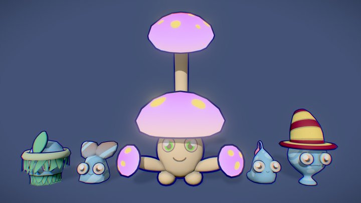 Lumi and his Glassies :) - Glass Cave 3D Model