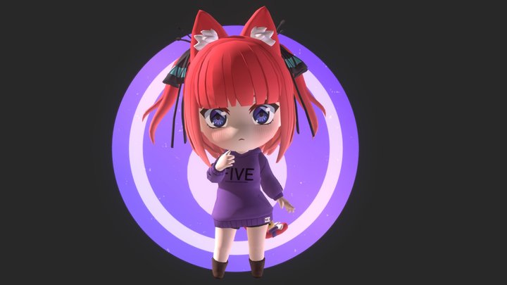 Fanart Sweater Nino 3D Model