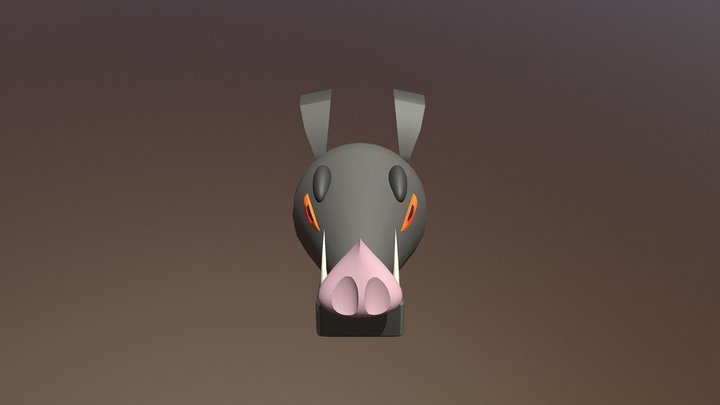 Boar Head 3D Model