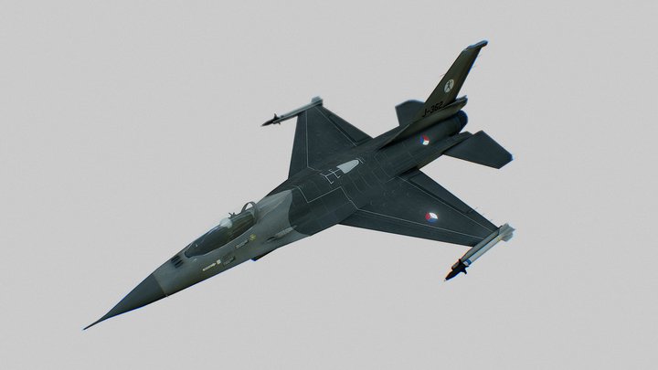General Dynamics F-16 - Falcon 3D Model