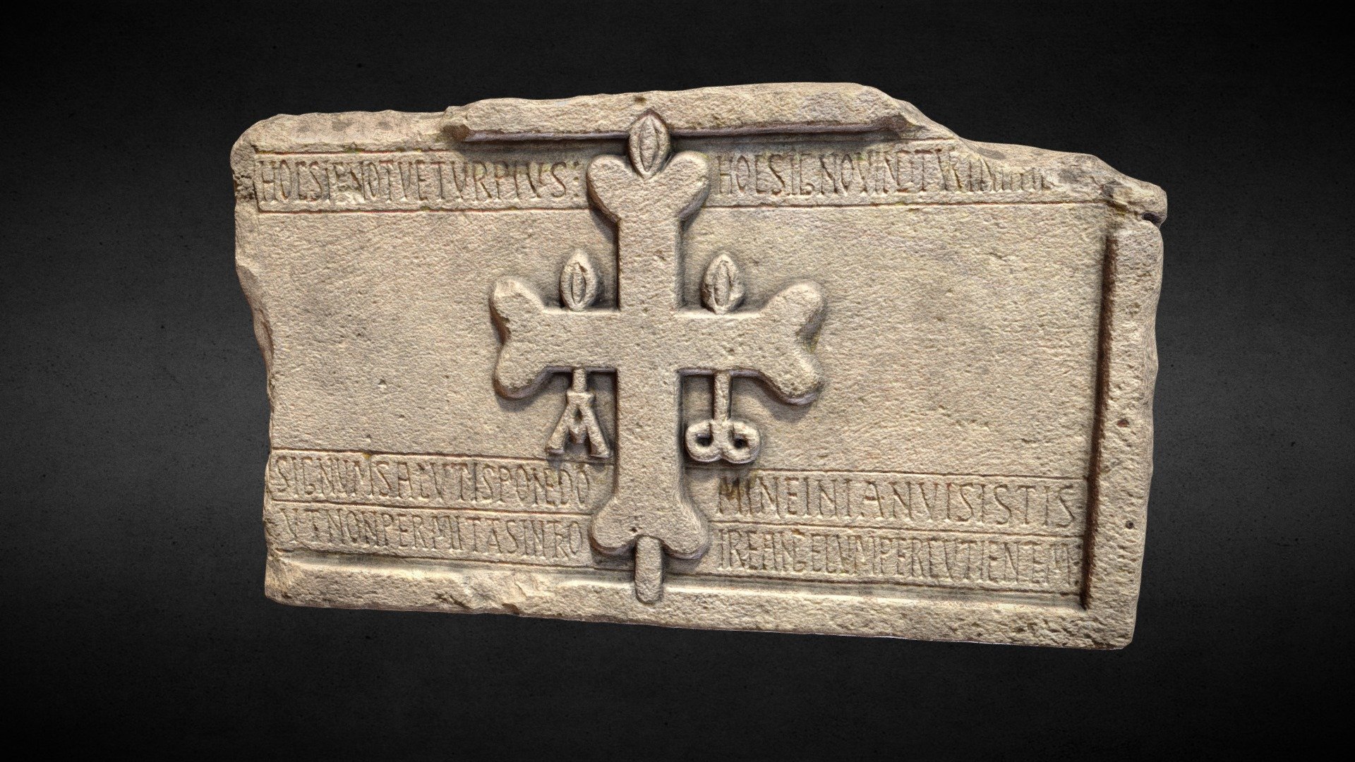 Inscripción de la fortaleza de Alfonso III