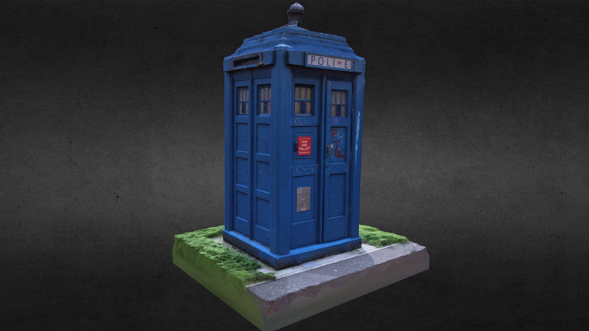 Police Box at Barrowlands Park