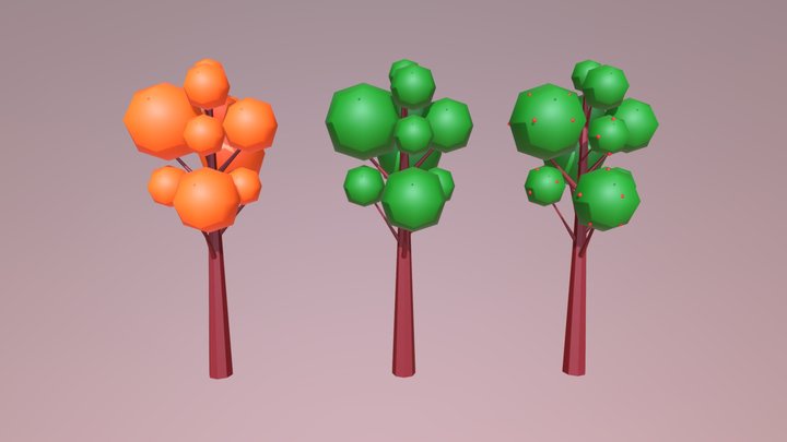 Free Lowpoly Tree ver.3 3D Model