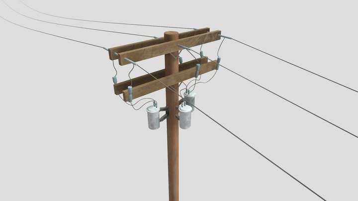 Pole Wire 3D Model