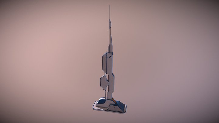 Sci-fi Antenna 3D Model