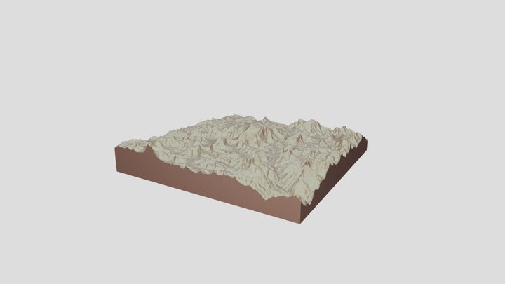 Mt Everest 3D Model .stl file 3D Model