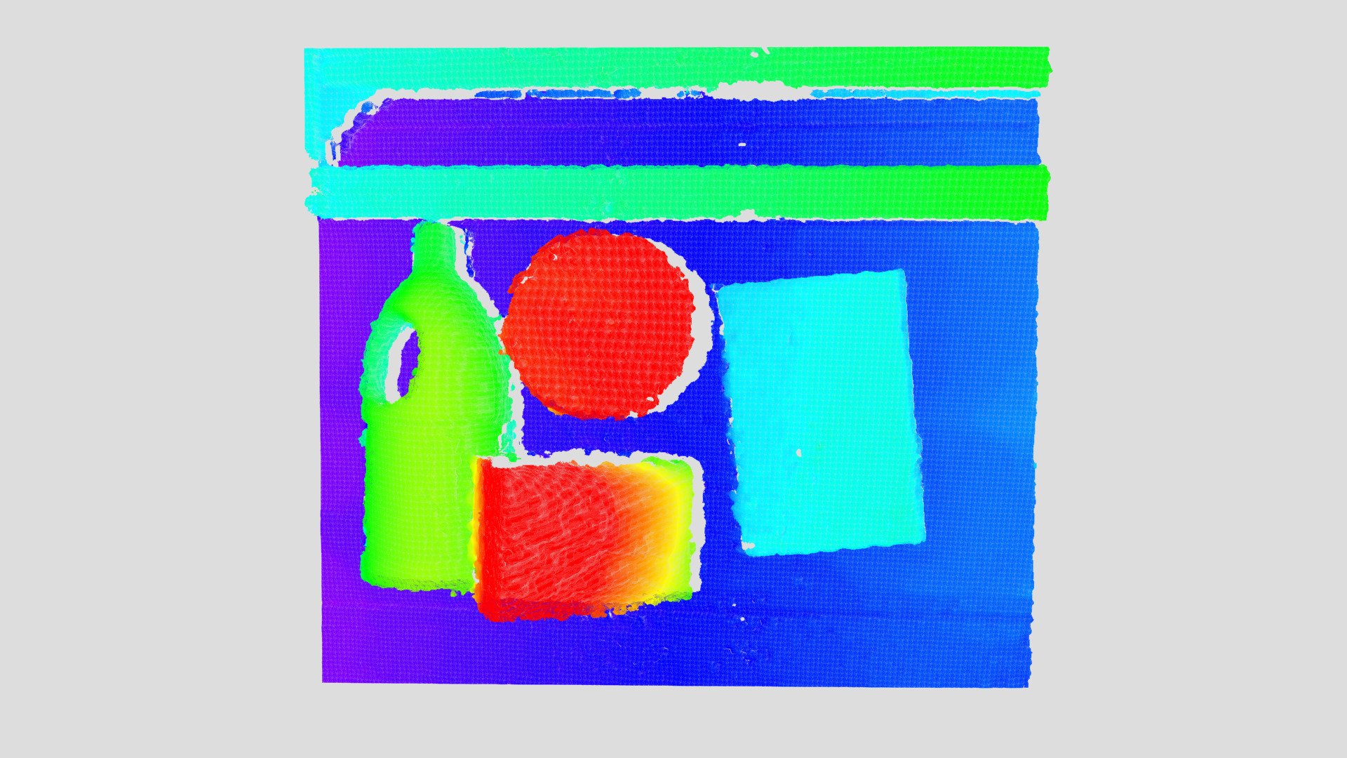 数字散斑3D相机-抗塑封膜反光/双投射配置/周转箱日化品分拣 — Sketchfab embed 3D viewer