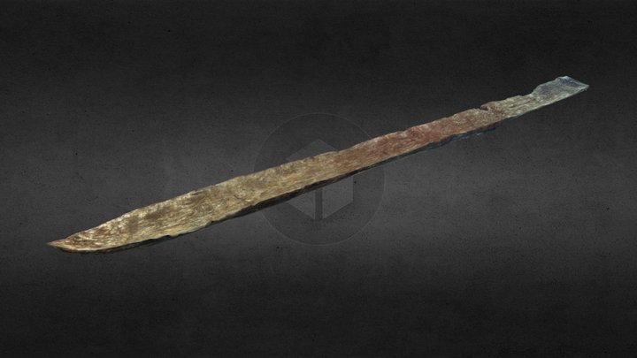 Bronze Age dug-out canoe 3D Model