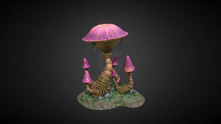Strange mushroom 3D Model