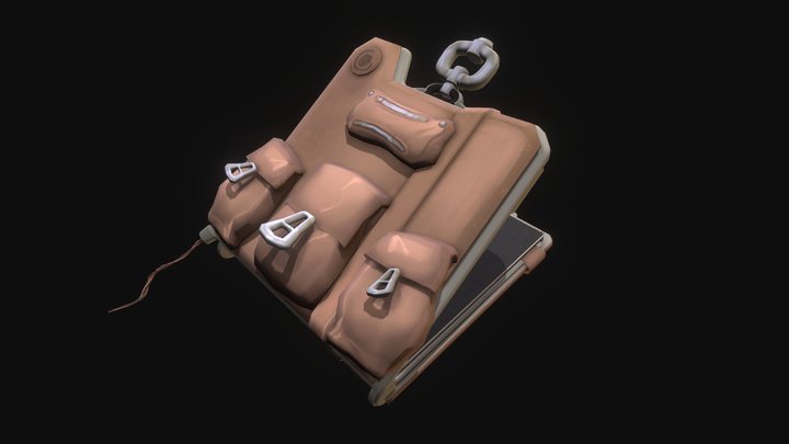 Sci-fi Fantasy Bag Tablet - Star Catcher 3D Model
