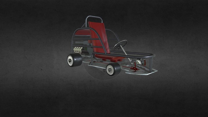 Mini game Go-Kart 3D Model
