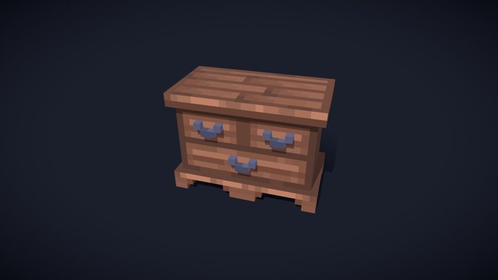 Dresser - Minecraft Model 3D Model