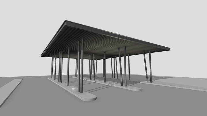 MUK Навіс КПП 3D Model