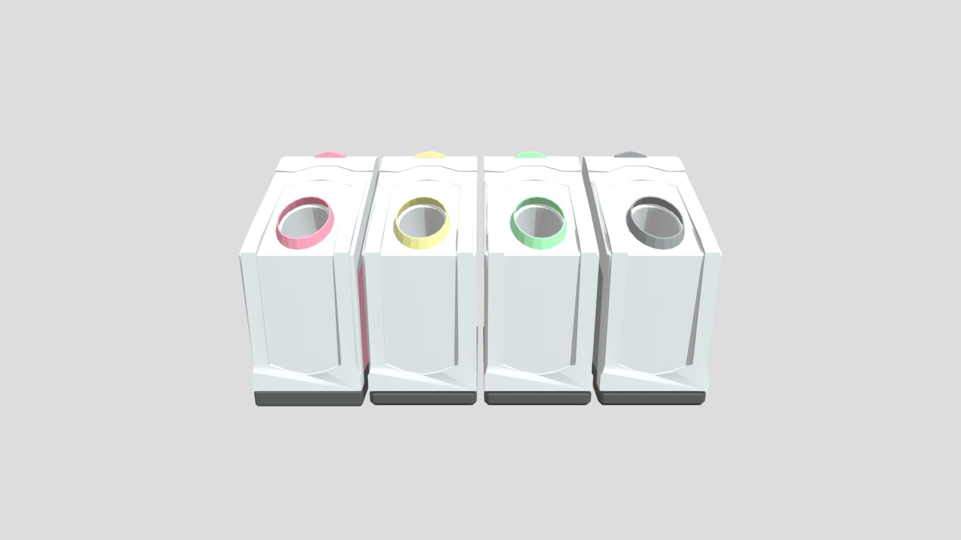 Trash Bins - 3D model by LoboCarpincho [b055070] - Sketchfab