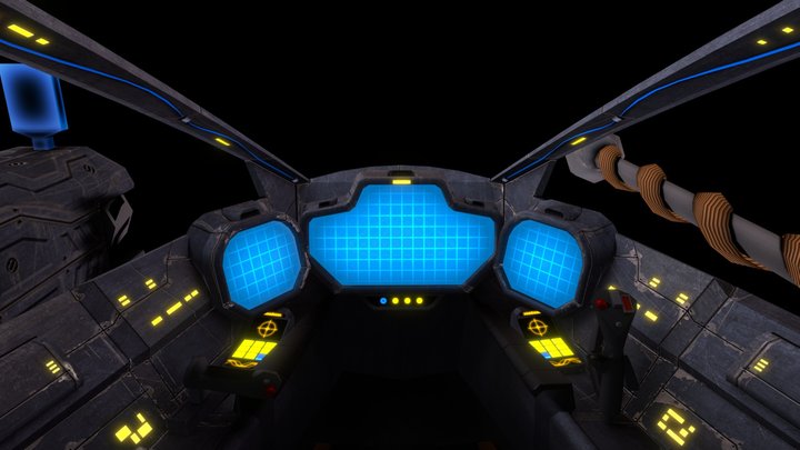 Spaceship Cockpit 3D Model