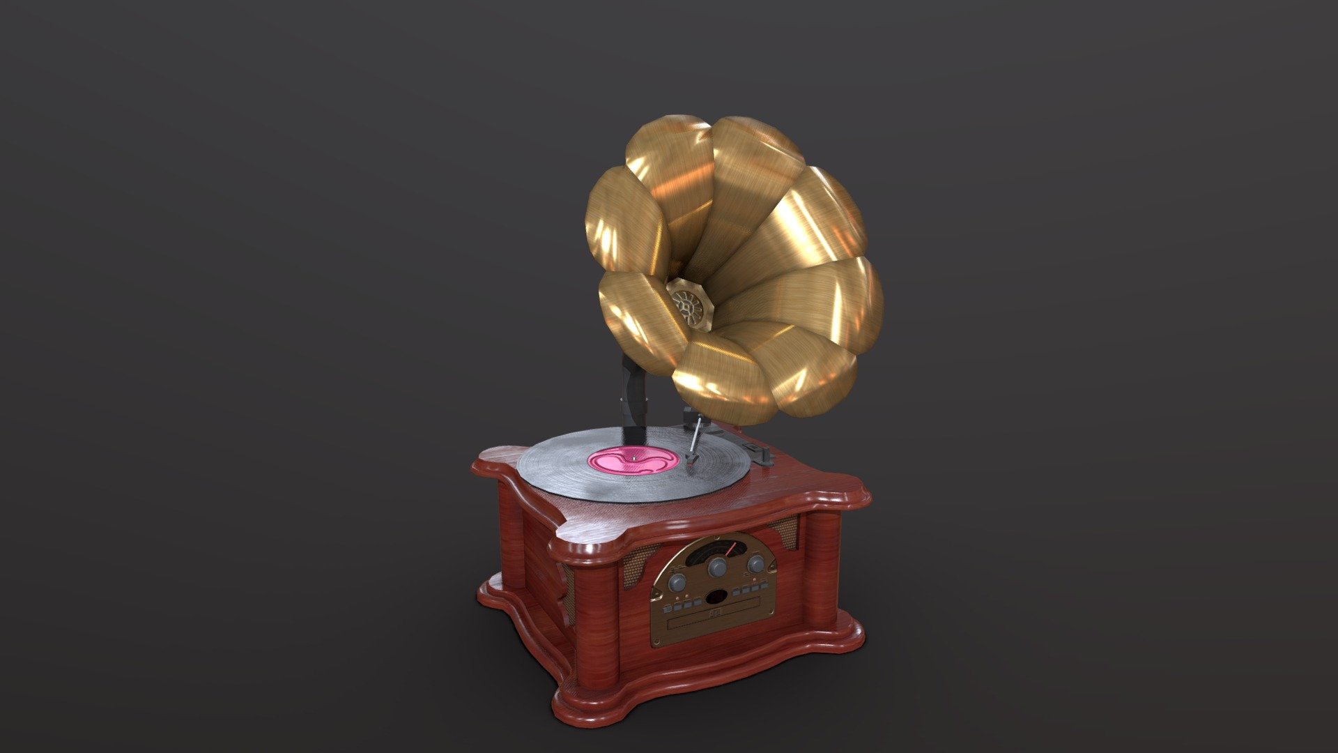 Gramophone — Sketchfab embed 3D viewer