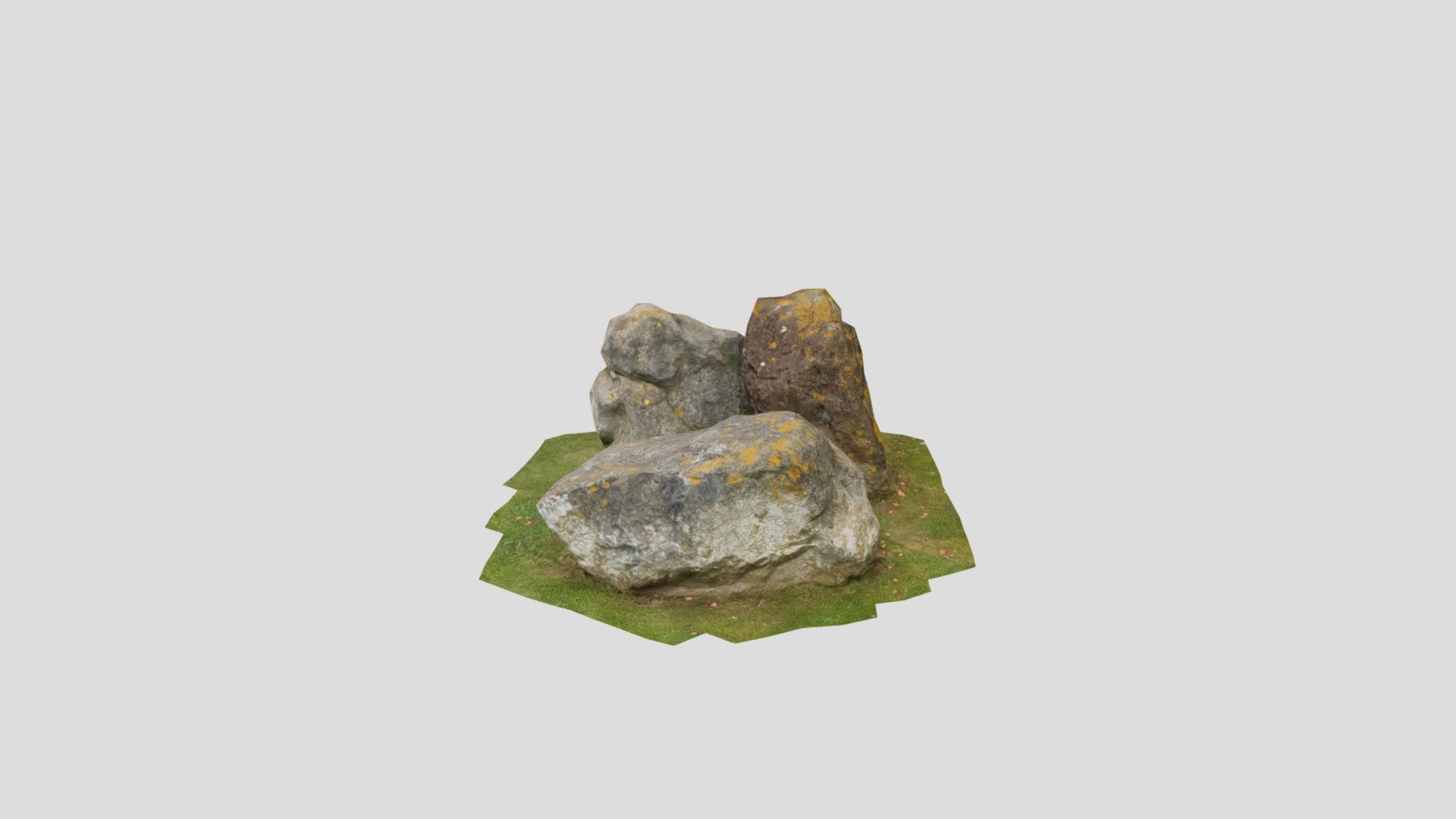 Stone Low Poly, Game Ready