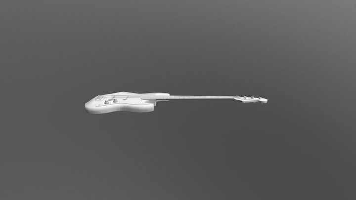 Low Poly Fender Jazz Bass 3D Model