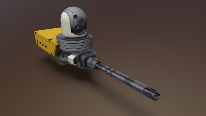 Anti-material aircraft cannon(DRAFT) 3D Model
