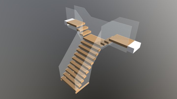 Winged Staircase 3D Model