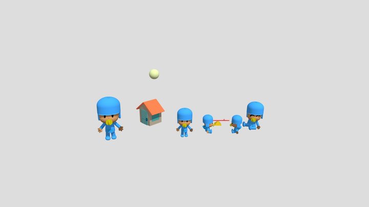Pocoyo Play 3D 1.1 3D Model