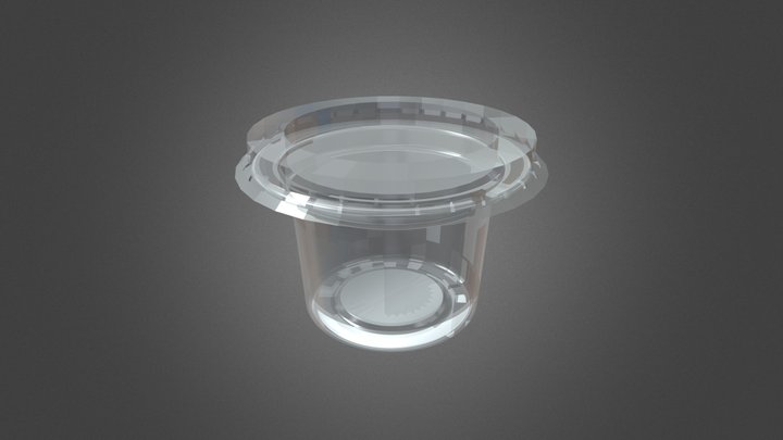 Transparent Plastic Pot 3D Model