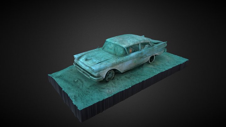 Car Wreck Ford Fairlane -Koparki Jaworzno Quarry 3D Model