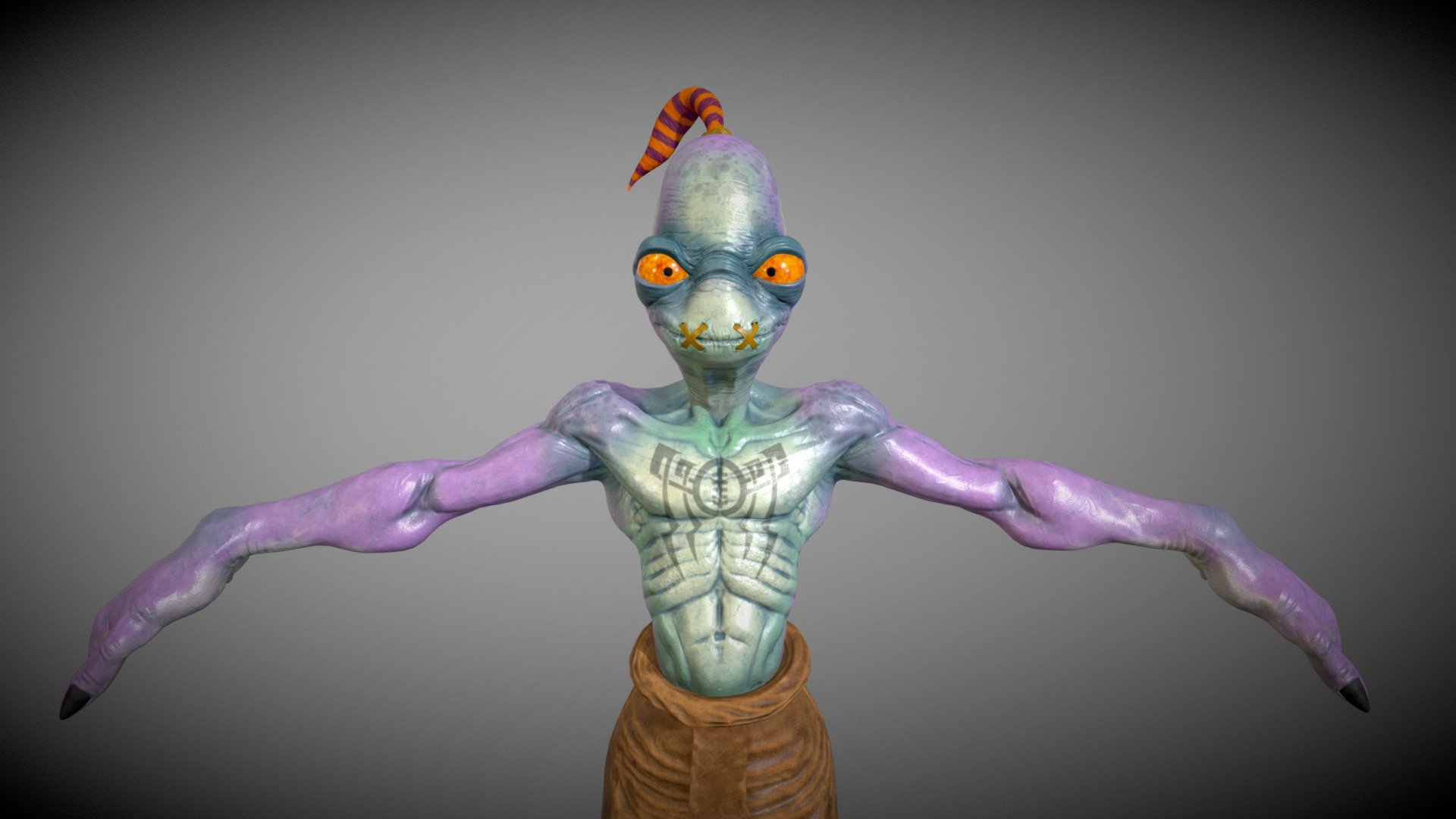 Abes Oddysee 3d Model By Delko Delko007 [b05aa02] Sketchfab