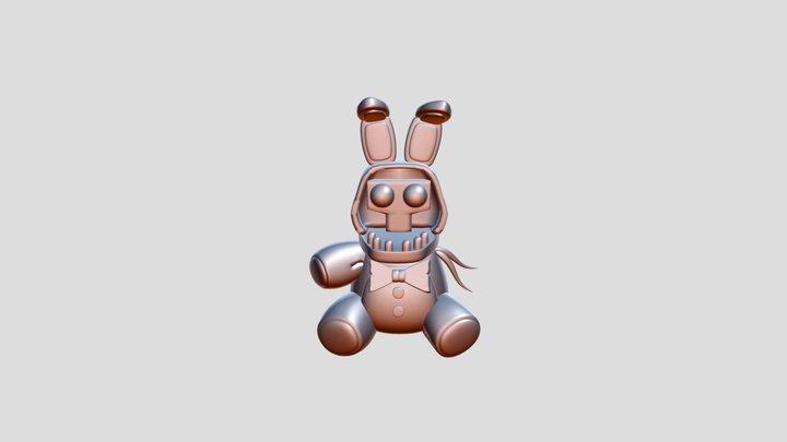 withered bonnie plush funko metal edition 3D Model