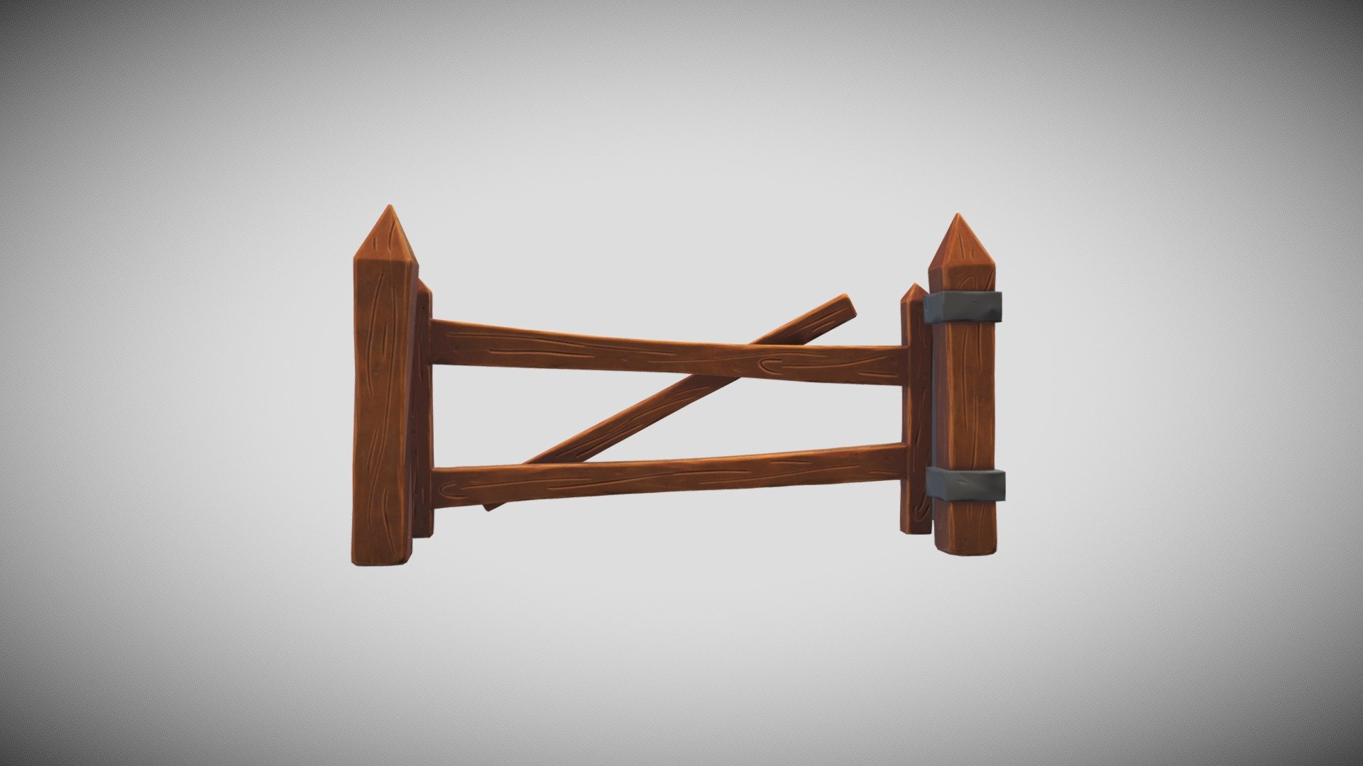 Stylized Fence Gate - 3D model by Kalliko 3D Art (@Kalliko) [b05ab45 ...