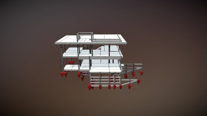 Projeto Estrutural - Casa RF 3D Model
