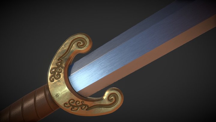 Roman Sword - Brazen 3D Model