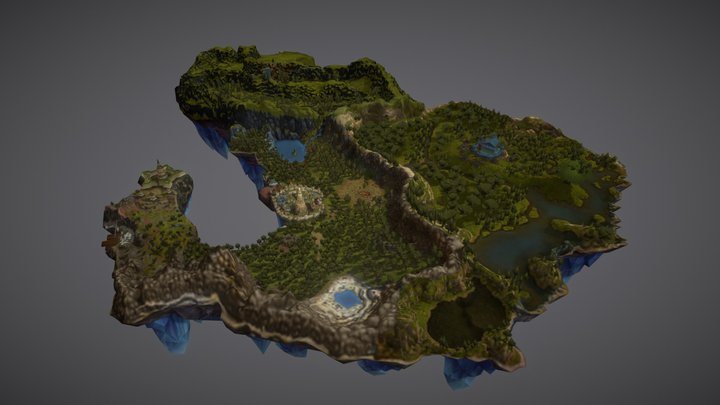 Astral Island 3D Model